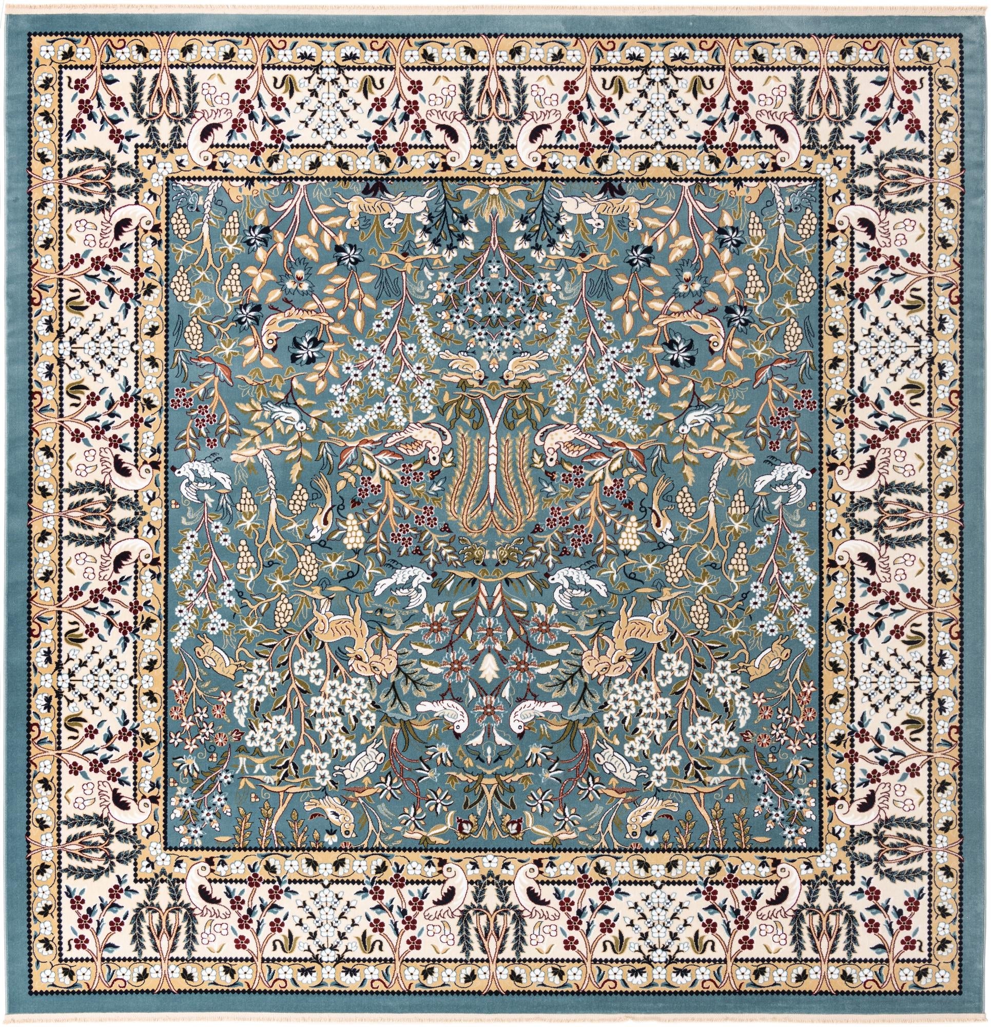 Persian Elegance Collection Area Rug -  Kerman (Blue)