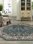 Persian Elegance Collection Area Rug -  Kerman (Blue)