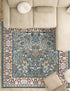 Persian Elegance Collection Area Rug -  Kerman (Blue)