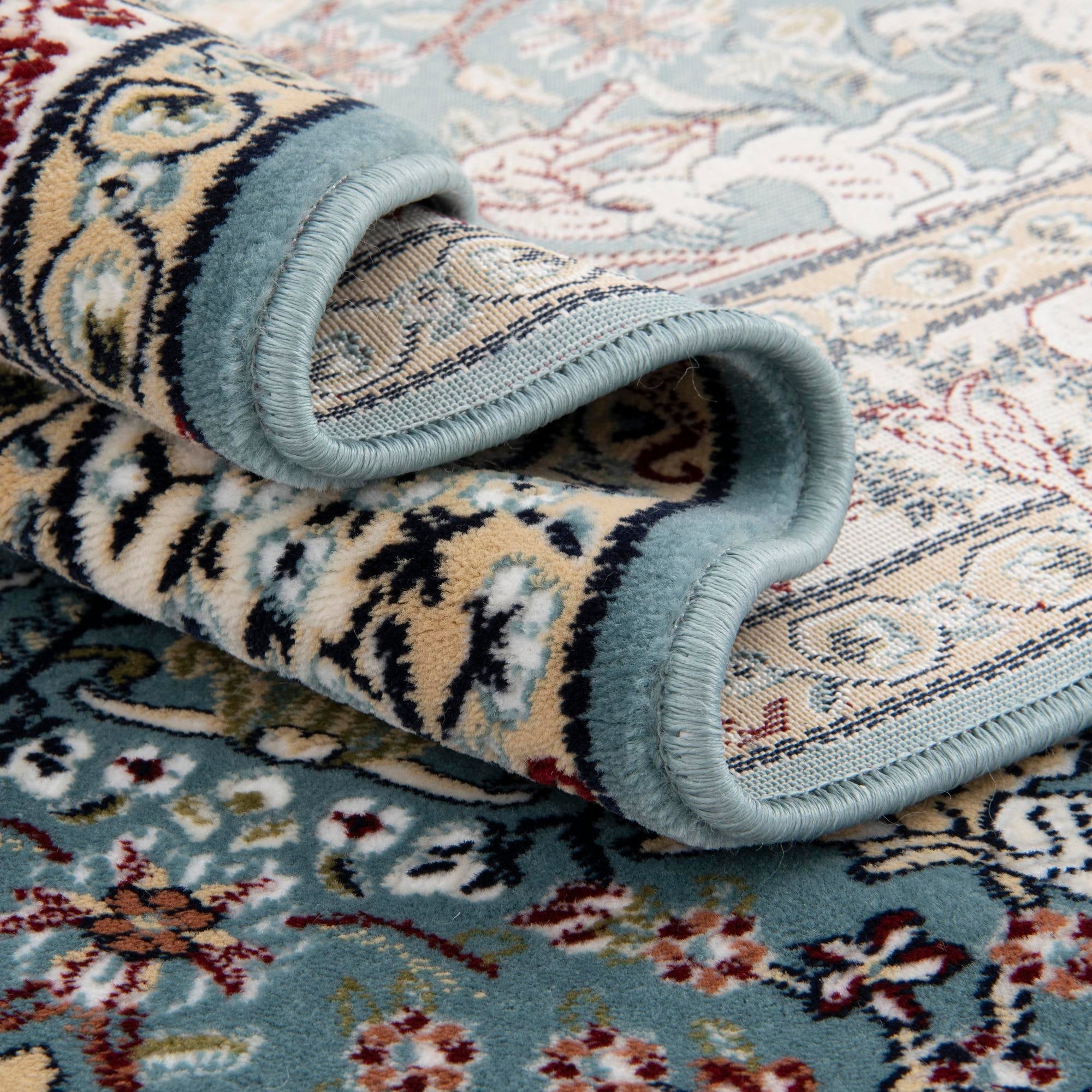 Persian Elegance Collection Area Rug -  Kerman (Blue)