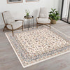 Persian Elegance Collection Area Rug -  Ardabil Square Ivory  lifestyle 138