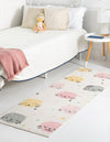 Playful Patterns Collection Area Rug -  Dazzle Runner Ivory  lifestyle 18