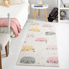 Playful Patterns Collection Area Rug -  Dazzle Runner Ivory  lifestyle 42