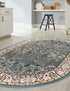 Persian Elegance Collection Area Rug -  Kerman (Blue)