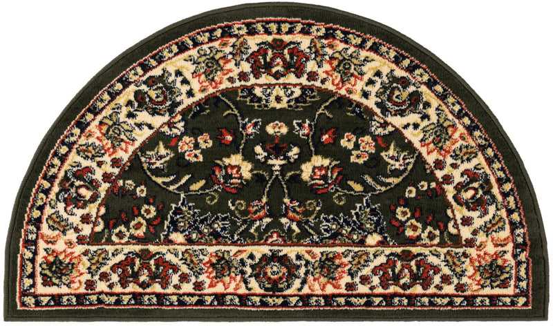 Isfahan Elegance Collection Area Rug - Naghsh-e Jahan (Green) Hearth Green  lifestyle 20