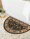 Isfahan Elegance Collection Area Rug - Naghsh-e Jahan (Green) Hearth Green  lifestyle 43