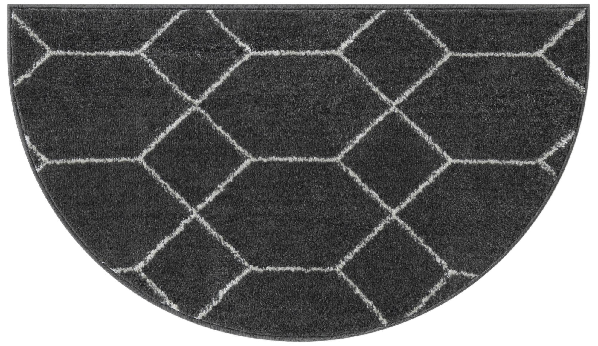 Trellis Mosaic Collection Area Rug - Arborville (Dark Gray)