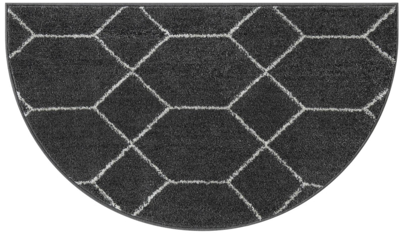 Lattice Garden Collection Area Rug - Arborville (Dark Gray) Hearth Dark Gray Main