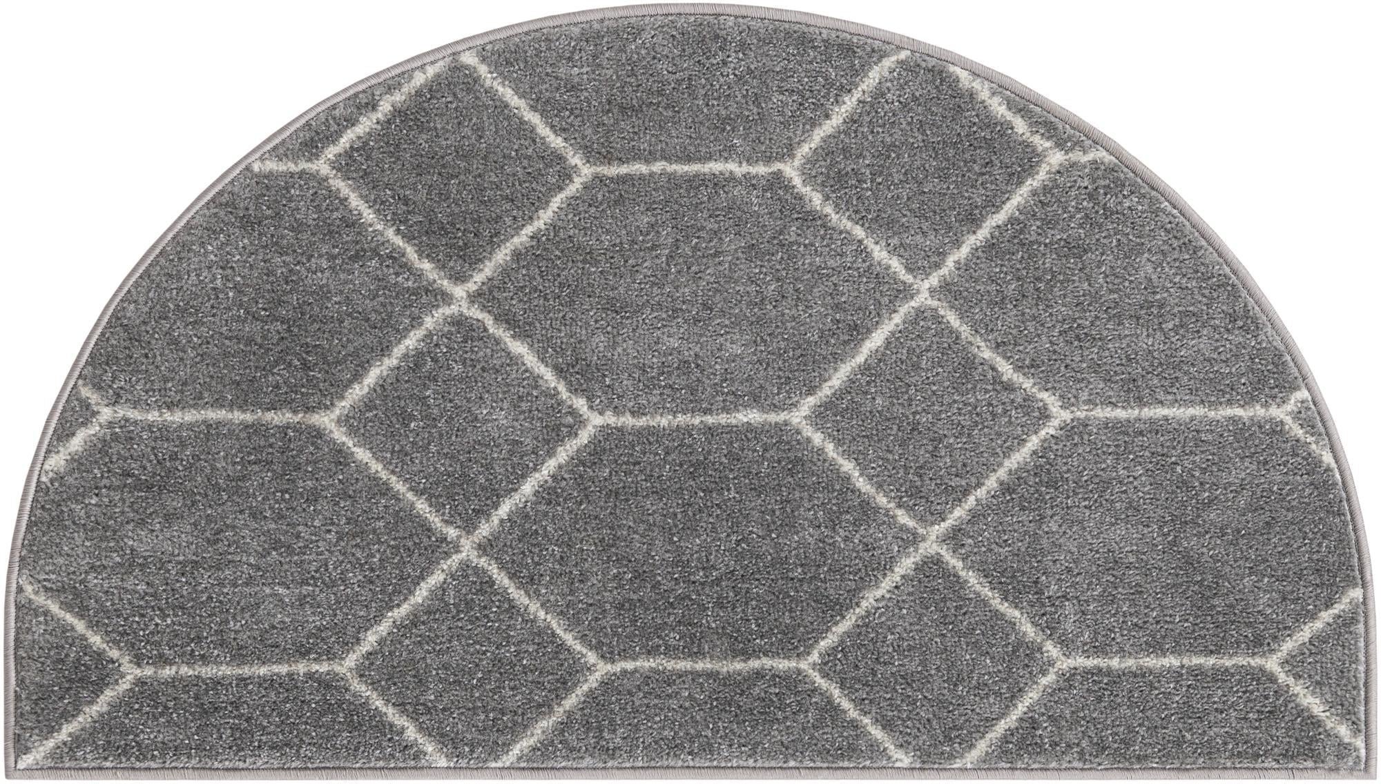 Trellis Mosaic Collection Area Rug - Arborville (Light Gray)