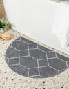 Lattice Garden Collection Area Rug - Arborville (Light Gray) Hearth Light Gray  lifestyle 40