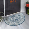 Tribal Terrace Treasures Collection Area Rug -  Incan Isle (Blue) Hearth Blue  lifestyle 13