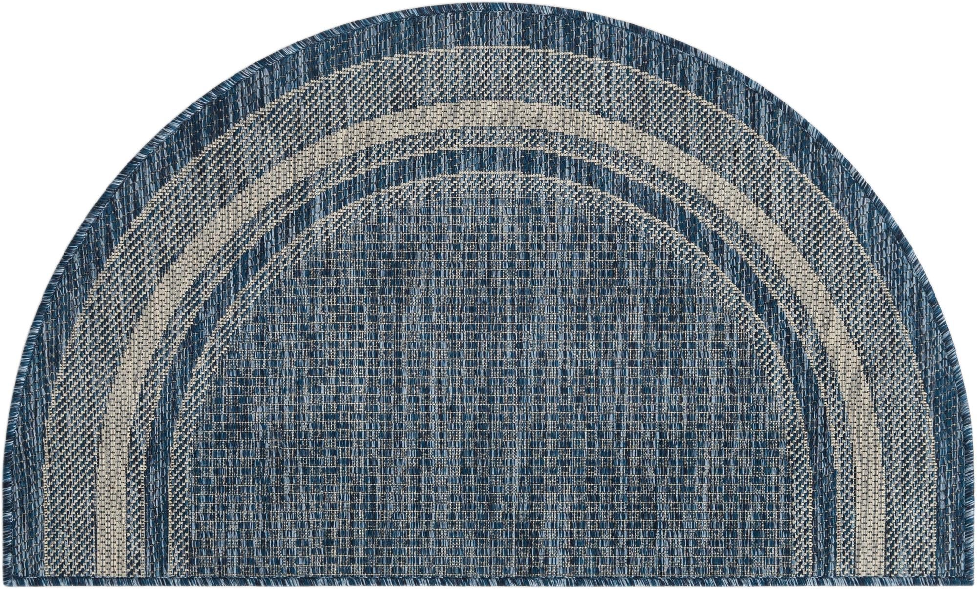 Terrace Fringe Collection Area Rug - Veranda (Blue)