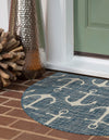 Seaside Haven Rugs Collection Area Rug - Sapphire (Blue) Hearth Blue  lifestyle 2