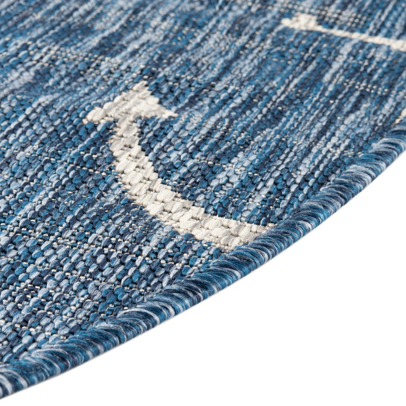 Seaside Haven Rugs Collection Area Rug - Sapphire (Blue) Hearth Blue  lifestyle 5