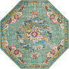 Brighton Terrace Collection Area Rug - Hove (Green) Octagon Green  lifestyle 20