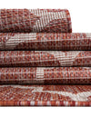 Garden Lattice Oasis Collection Area Rug - Arbor (Rust Red) Hearth Rust Red  lifestyle 29