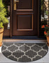 Seaside Lattice Collection Area Rug - Arbor (Black)