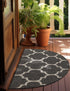 Seaside Lattice Collection Area Rug - Arbor (Black)