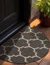 Seaside Lattice Collection Area Rug - Arbor (Black)