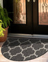 Seaside Lattice Collection Area Rug - Arbor (Black)