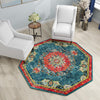 Brighton Terrace Collection Area Rug - Hove (Blue) Octagon Blue  lifestyle 68