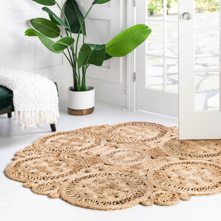 Woven Seaside Jute Collection Area Rug - Whittaker