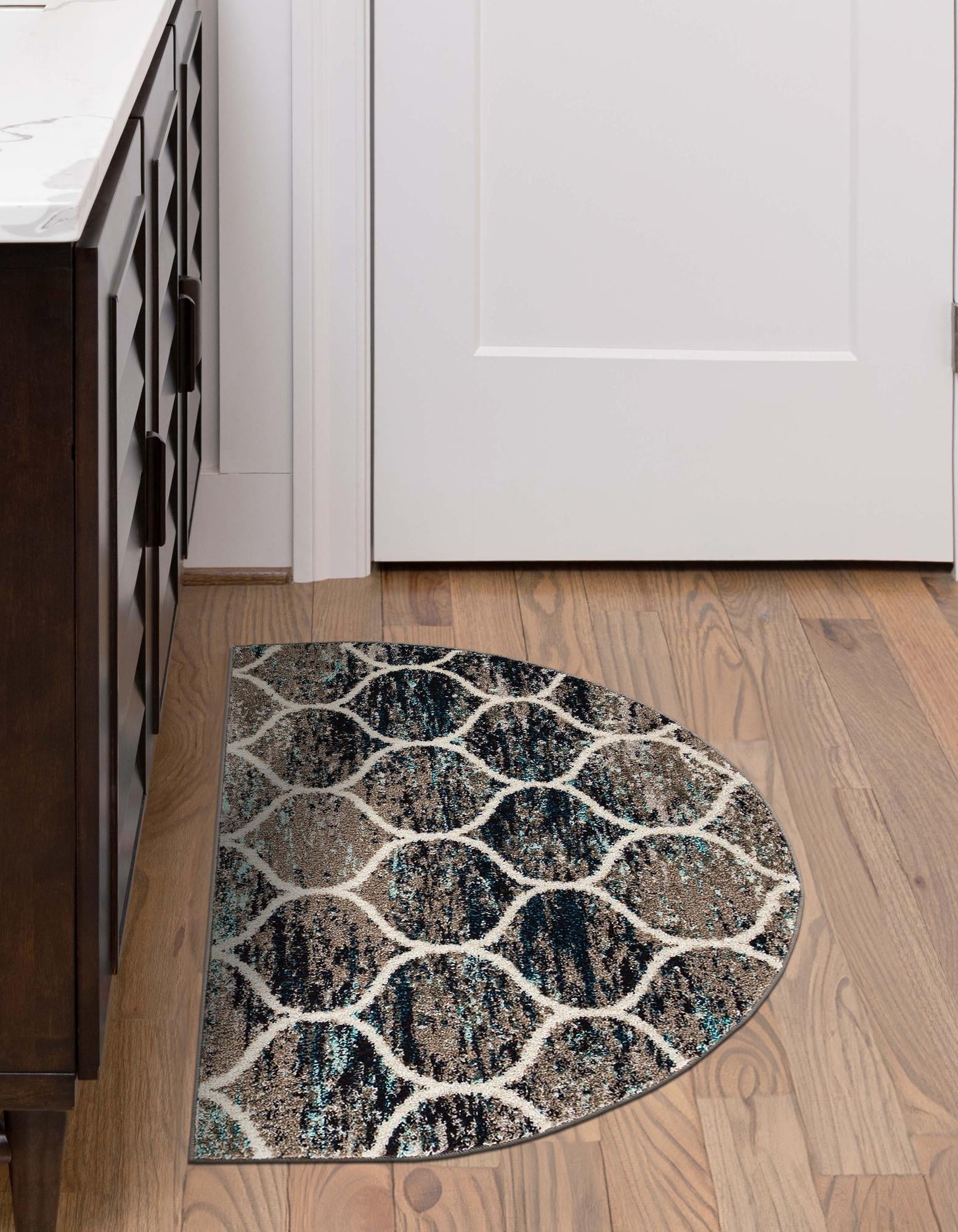 Trellis Mosaic Collection Area Rug -  Pergolatown (Blue Multi)