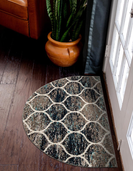 Trellis Mosaic Collection Area Rug -  Pergolatown (Blue Multi)