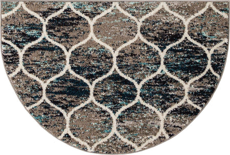 Trellis Mosaic Collection Area Rug -  Pergolatown (Blue Multi)