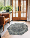 Caribbean Breeze Collection Area Rug -  Utila Octagon Fume Gray  lifestyle 46