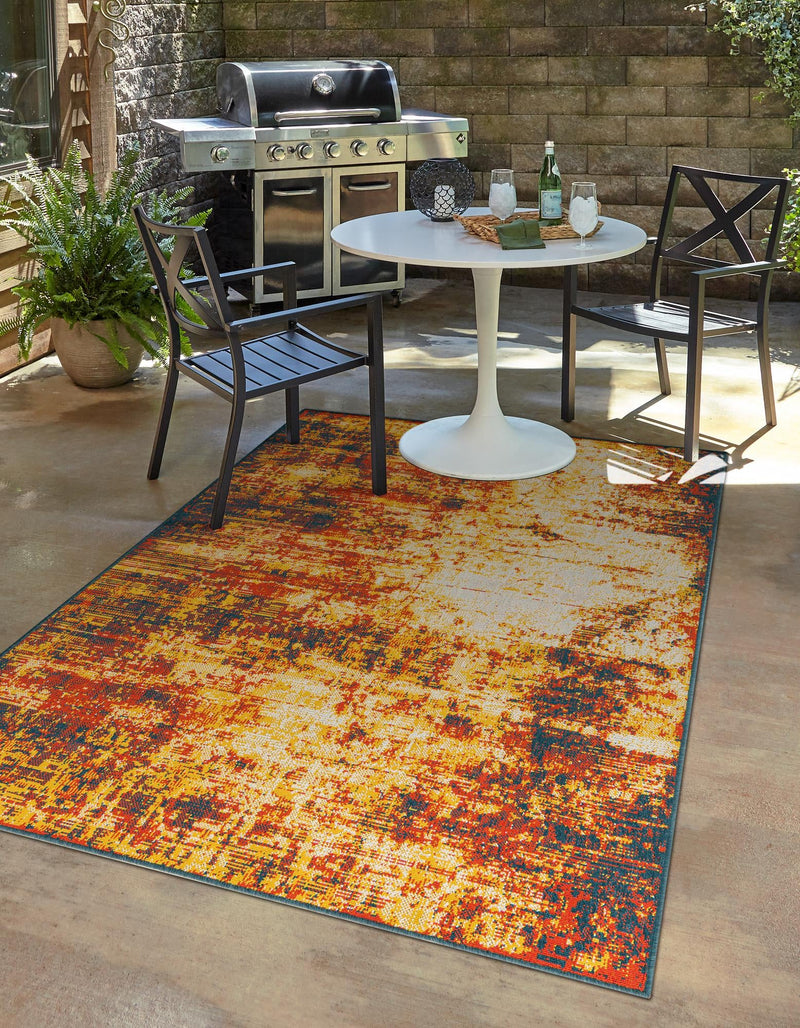 Seaside Haven Rugs Collection Area Rug -  Schooner Rectangle Multi  lifestyle 2