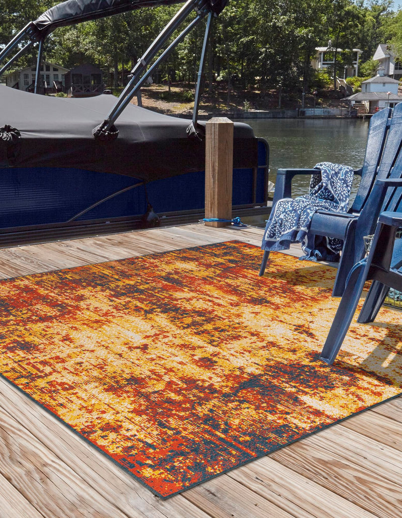 Seaside Haven Rugs Collection Area Rug -  Schooner Square Multi  lifestyle 24