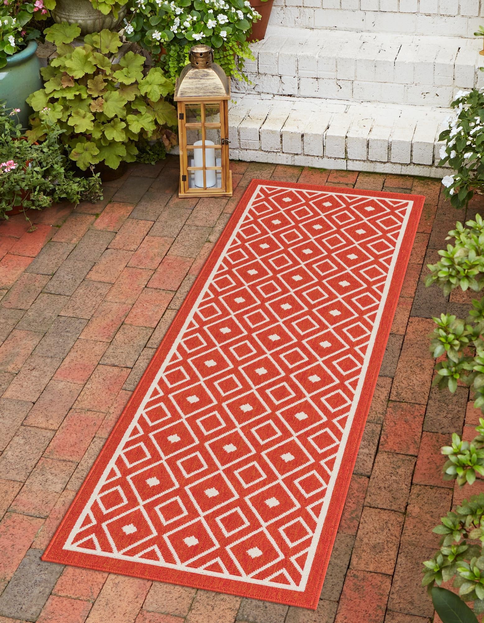 Seaside Lattice Collection Area Rug - Brighton