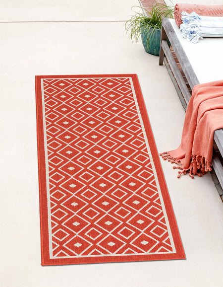 Seaside Lattice Collection Area Rug - Brighton