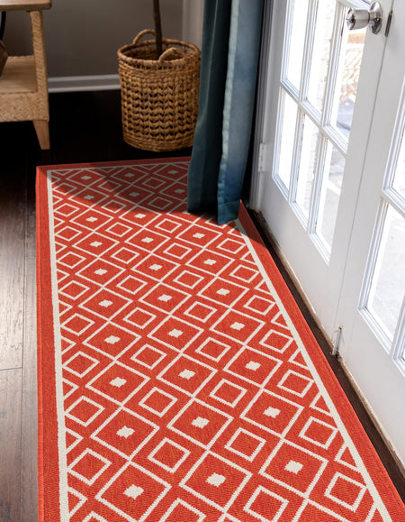 Seaside Lattice Collection Area Rug - Brighton