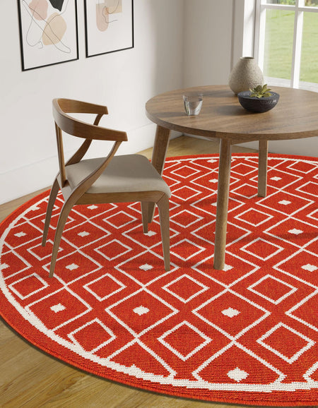 Seaside Lattice Collection Area Rug - Brighton