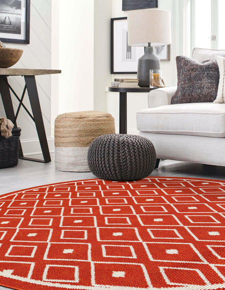 Seaside Lattice Collection Area Rug - Brighton