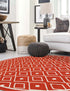 Seaside Lattice Collection Area Rug - Brighton