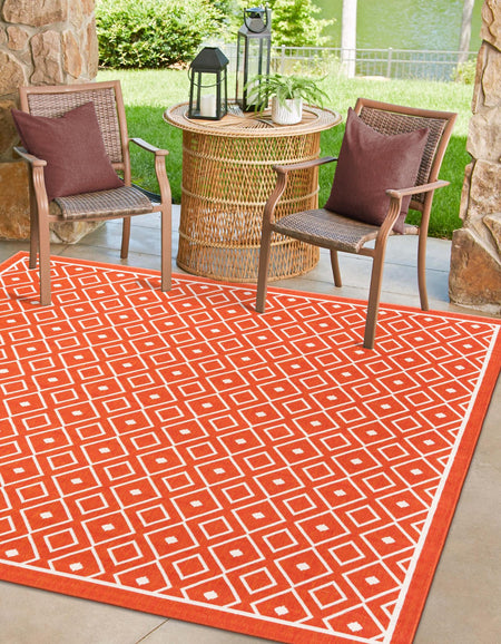 Seaside Lattice Collection Area Rug - Brighton