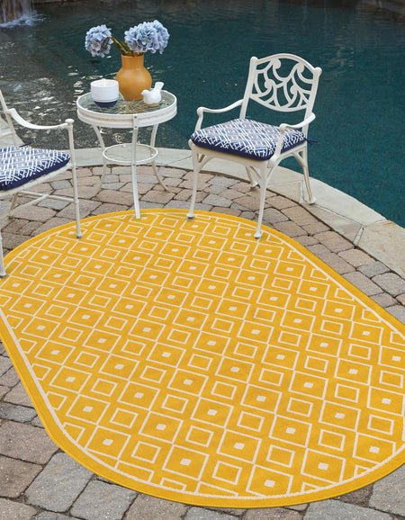 Seaside Lattice Collection Area Rug - Brighton