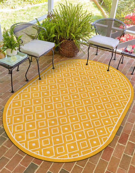 Seaside Lattice Collection Area Rug - Brighton