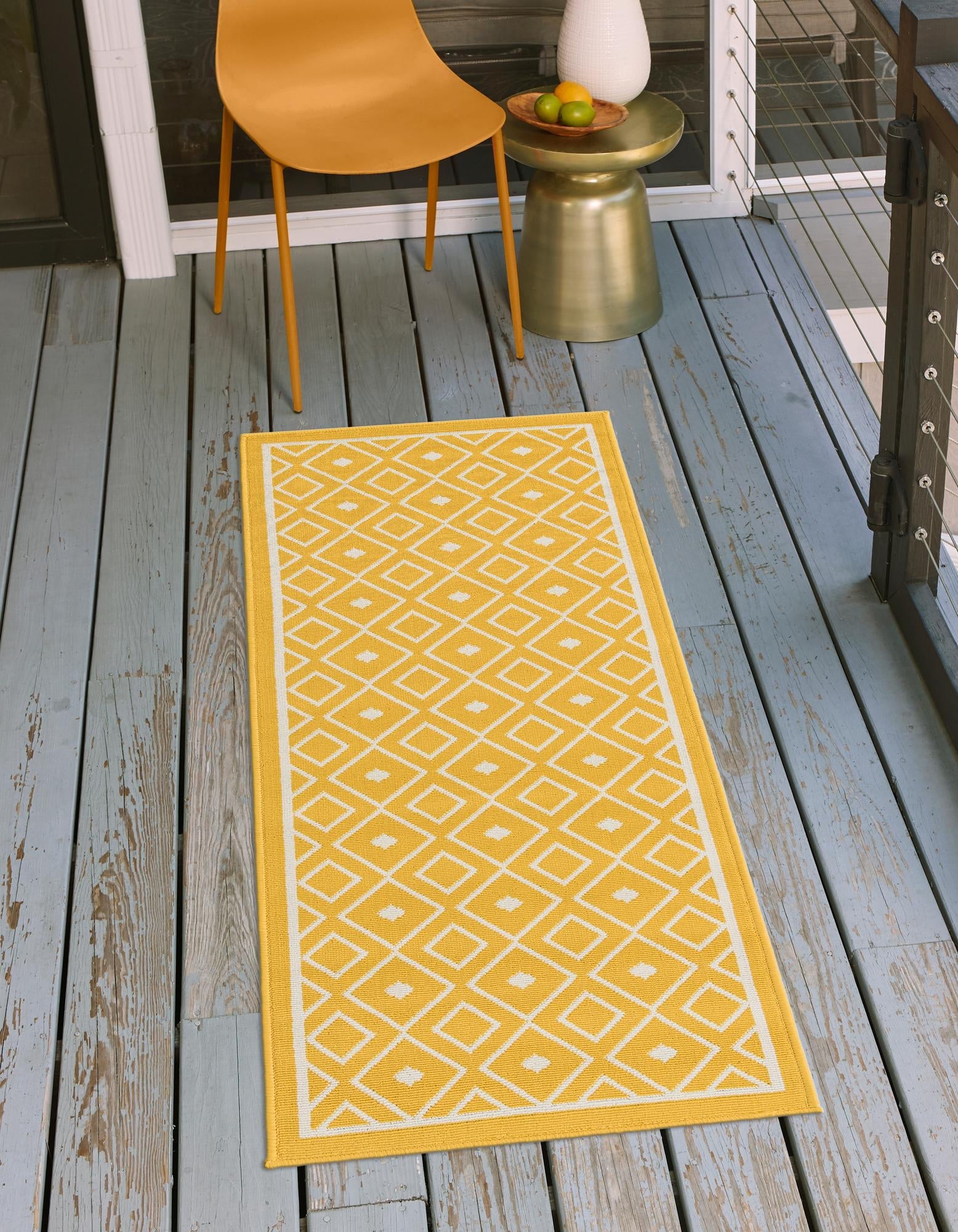 Seaside Lattice Collection Area Rug - Brighton