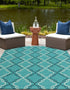 Seaside Lattice Collection Area Rug -  Hastings