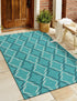 Seaside Lattice Collection Area Rug -  Hastings