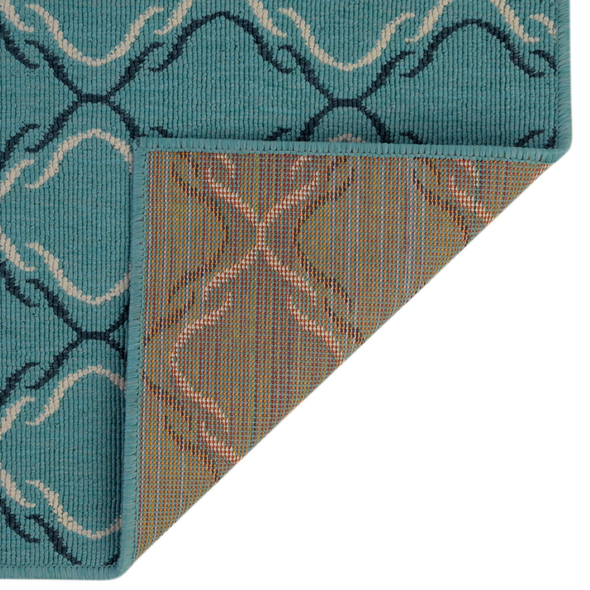 Seaside Lattice Collection Area Rug -  Hastings