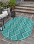 Seaside Lattice Collection Area Rug -  Hastings