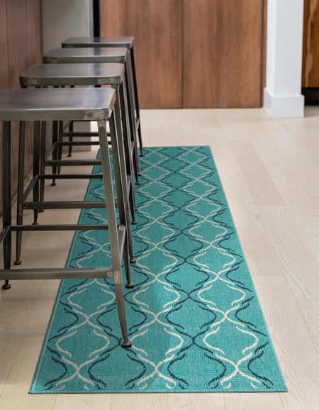 Seaside Lattice Collection Area Rug -  Hastings