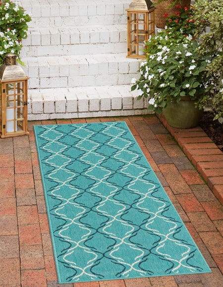 Seaside Lattice Collection Area Rug -  Hastings