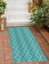 Seaside Lattice Collection Area Rug -  Hastings