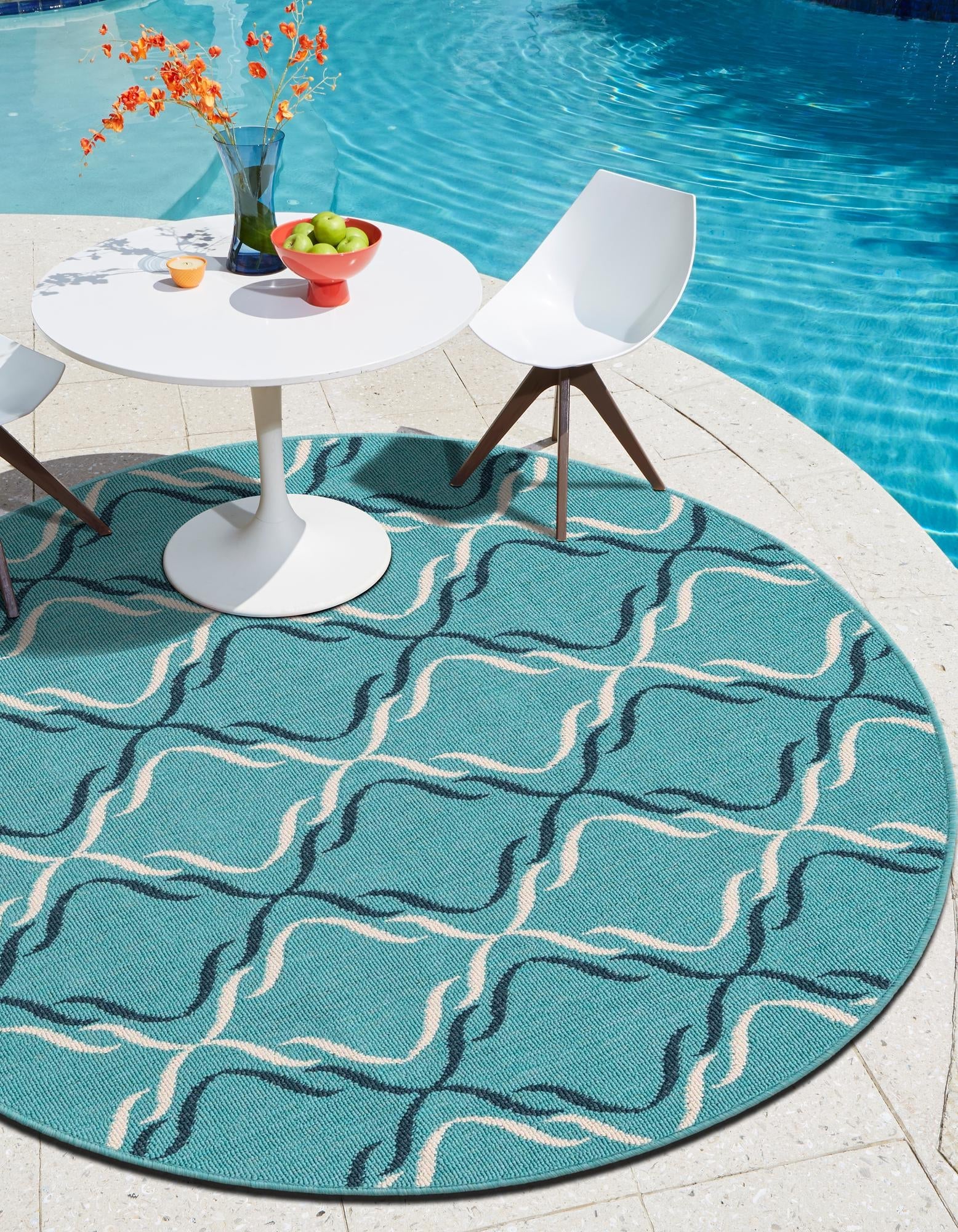 Seaside Lattice Collection Area Rug -  Hastings